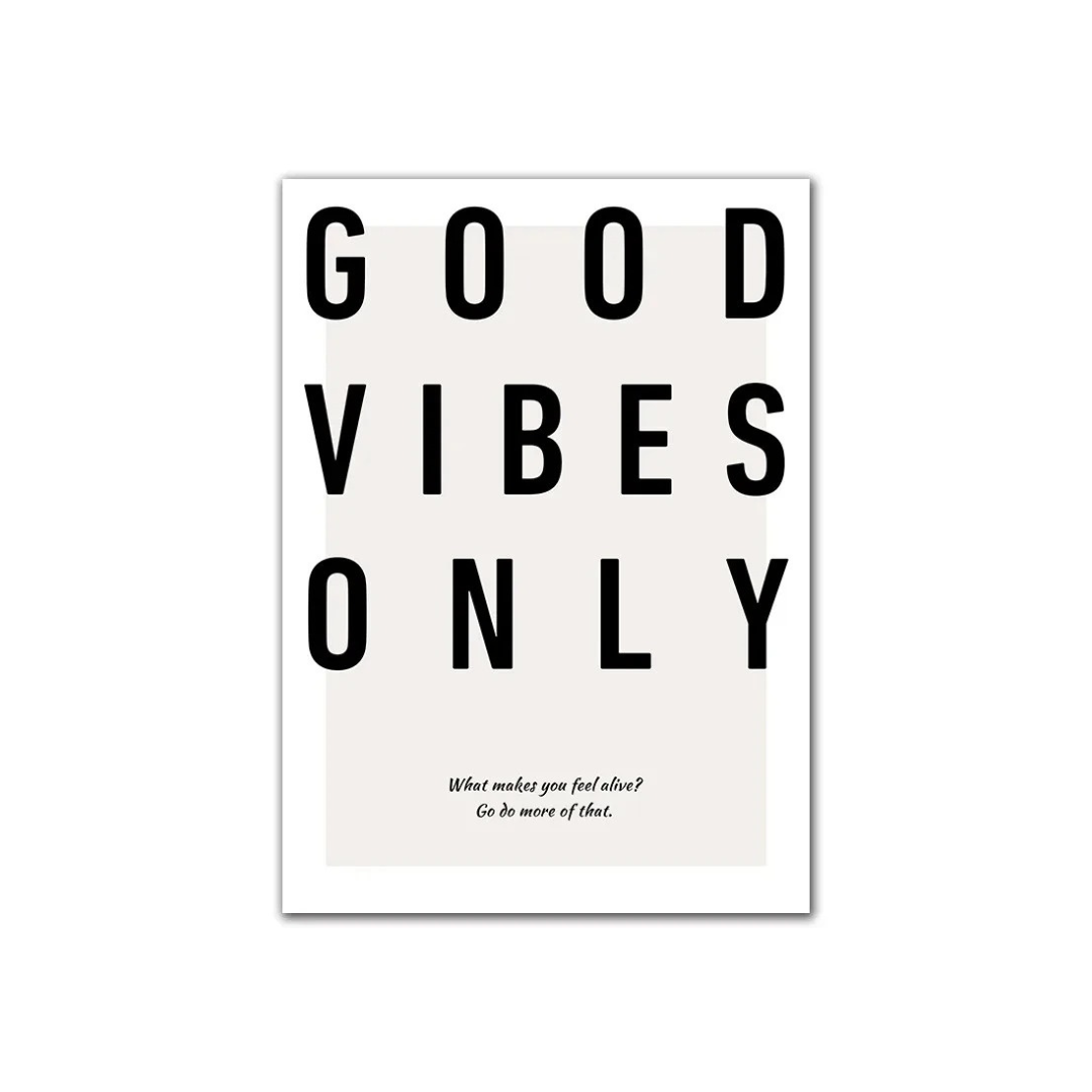 Affiche Good Vibes Only