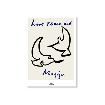 Affiche Love Peace and Magique