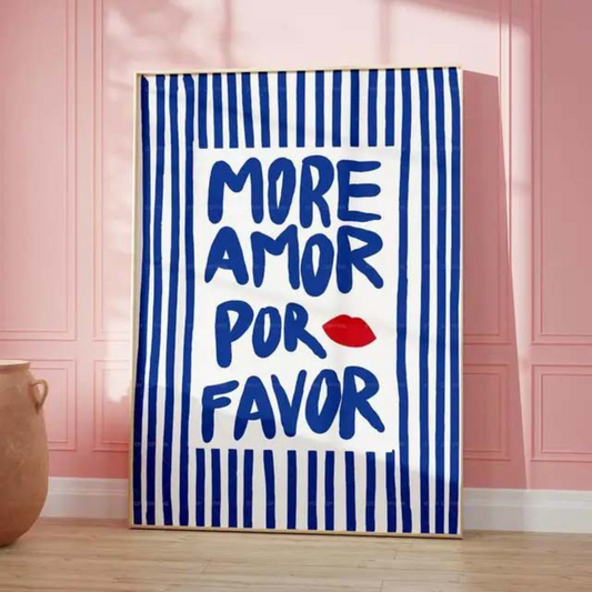 Affiche More Amor Blue