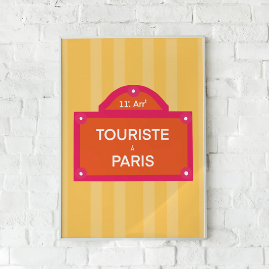 Affiche Touriste à Paris