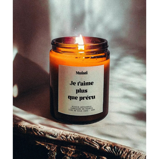 Bougie Parfumée Je t'aime plus que prévu