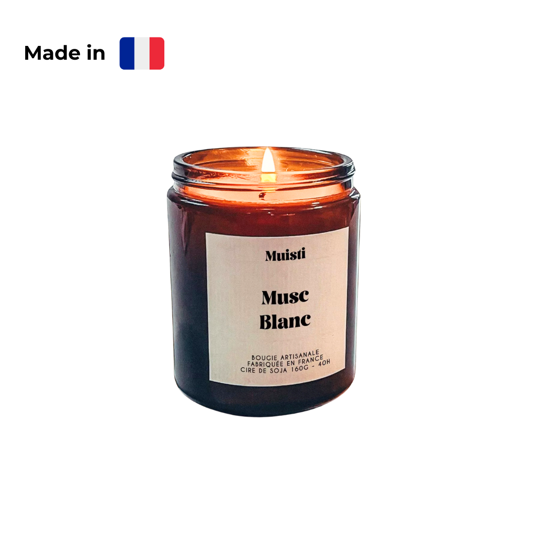 Bougie Parfumée Musc Blanc