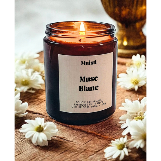 Bougie Parfumée Musc Blanc
