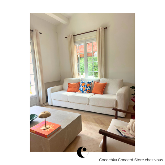 Housse Coussin Orange