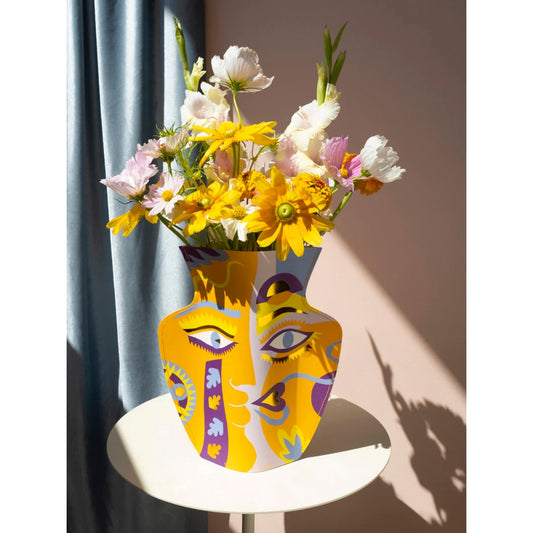 Décoration Vase Papier Claire Johnson | Jaune